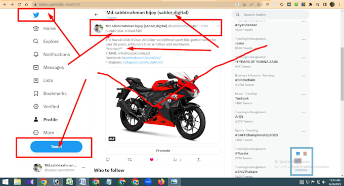 promote your business worldwide by twitter marketing