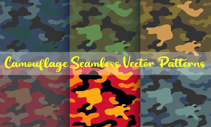 design a unique seamless camouflage pattern for you
