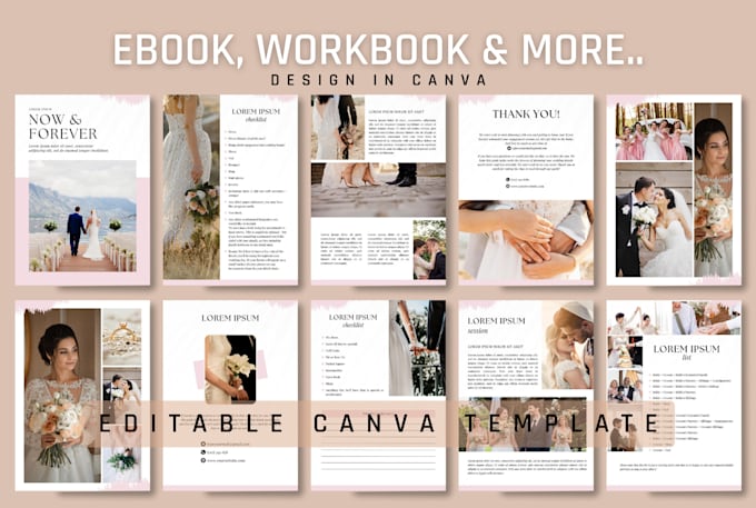 design canva editable workbook, ebooks, lead magnet and pdfs