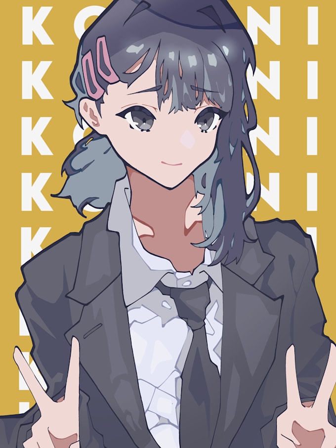 draw anime headshot and halfbody  portrait profile picture