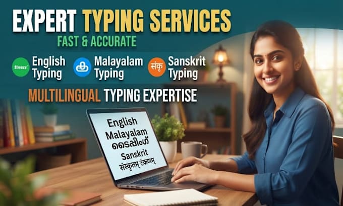 do sanskrit,malayalam and english typing efficiently