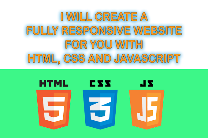 Build a high quality website for you with html, css and javascript by ...