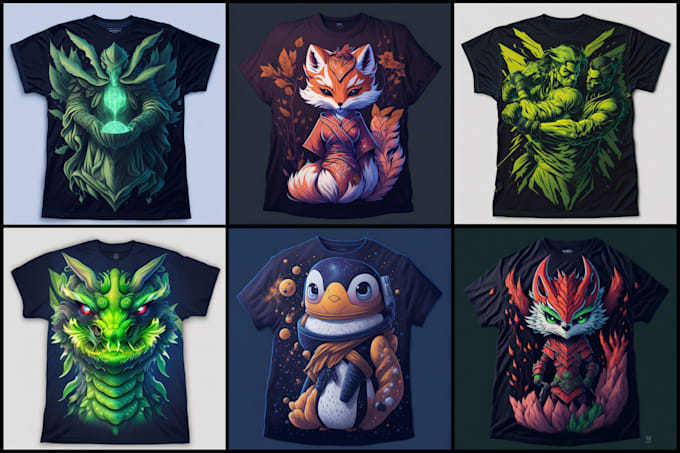 create a stylish graphic tshirt design using ai picture prompt art