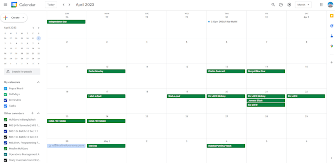 neatly organize your google calendar