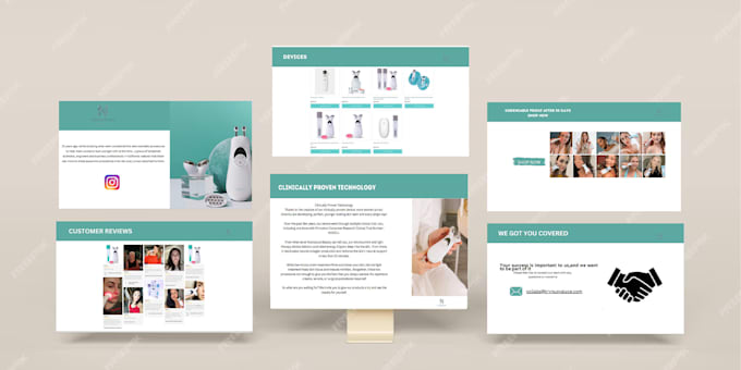 make instagram page and static website on canva