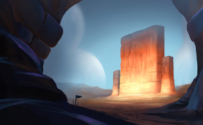 create concept art environment for your project