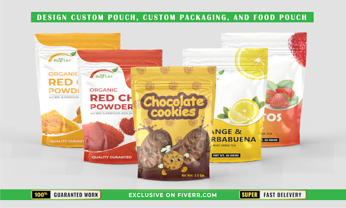 do packaging design, pouch design, and food packaging design for your business