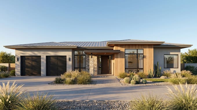 exterior design, render sketchup 3d model, architectural interior visualization