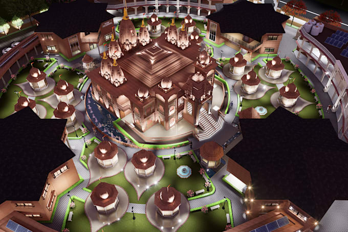 architecture detailed 3d model
