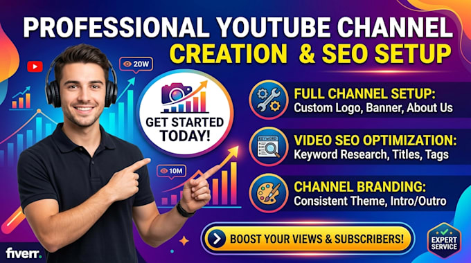 do create and setup your new youtube channel with SEO