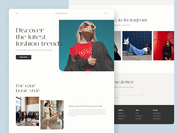 design landing page, website, dashboard in figma
