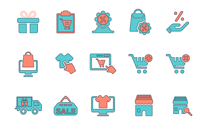 do trendy custom icon design