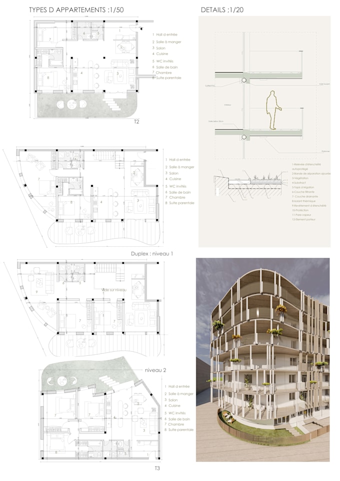 draw a 2d floor plan  and elevations
