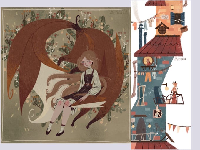 do lovely and amazing children illustrations