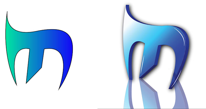 redraw remake or vectorize your logo and convert 2d to 3d
