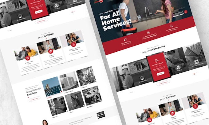 Clean professional web landing page ui ux design in figma by Praful ...