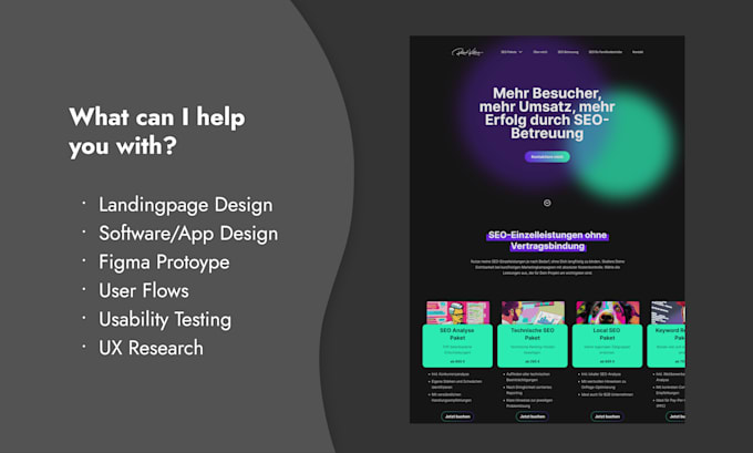 offer UI UX design services for your digital product