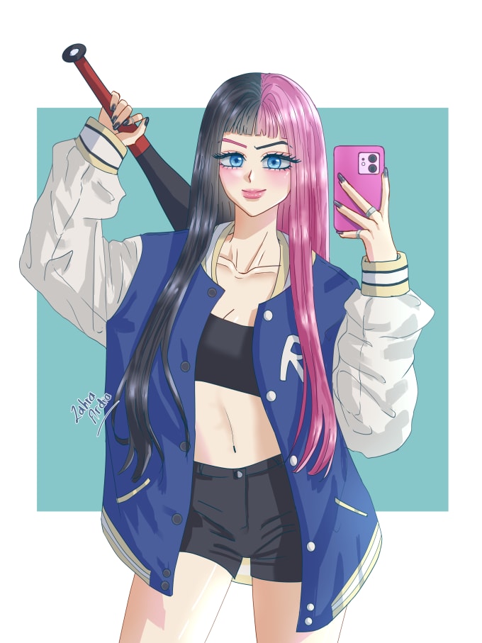 draw beautiful anime girl