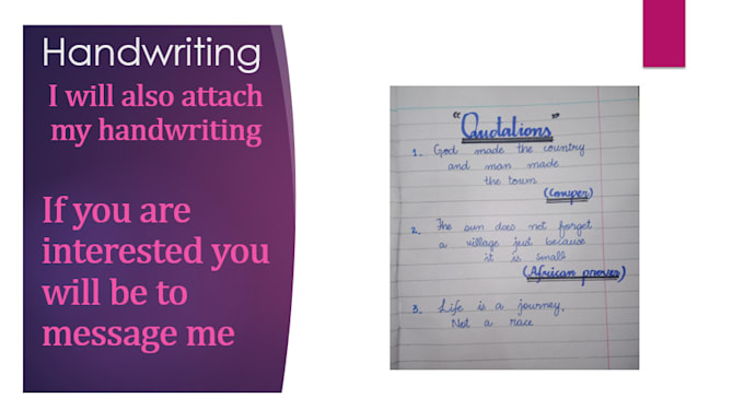 Handwrite your articles, notes and assignment by Yasmeensabir278 | Fiverr