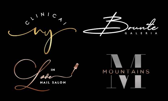 design scripted signature calligraphy handwritten hand drawn logo