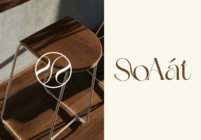 do modern minimalist logo design and branding