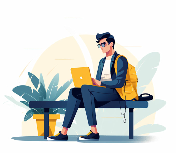 design modern flat vector illustrations for you