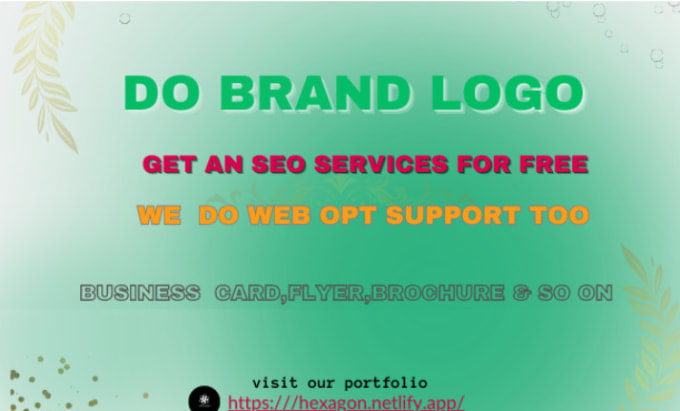 brand logo and a page seo service