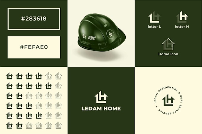 design minimalist logo with complete brand identity package