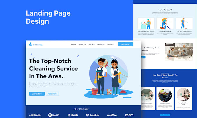 Multi purpose landing page design by Gosman2020 | Fiverr