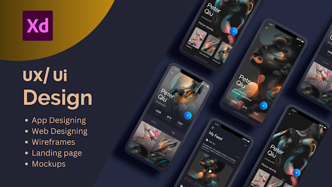 Do amazing ux ui app design, website and mockups by Javeriyariaz | Fiverr