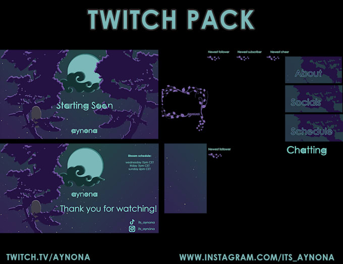 create a custom overlays, panels for streams