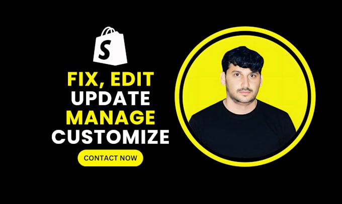 fix, edit, update, and customize shopify website