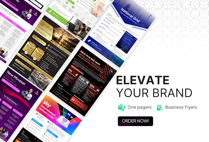 design one pager, executive summary, report or flyer