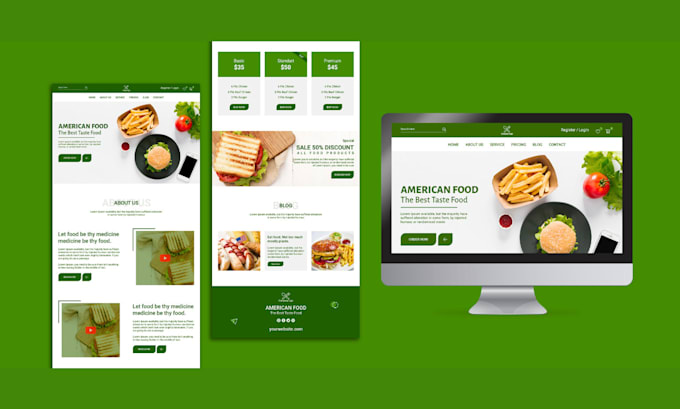 build responsive wordpress landing page design, elementor landing page
