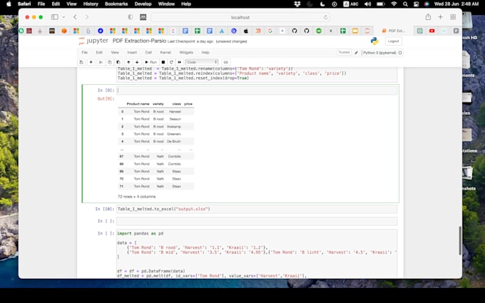 parse and extract data from PDF in python