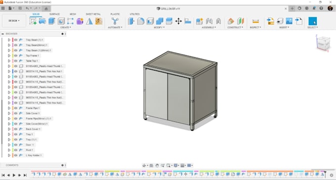 model furniture designs for sheet metal and wood