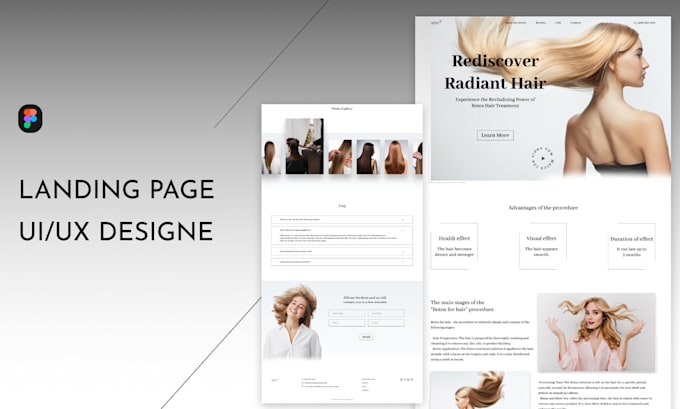 Design aesthetic landing page in figma by Designer_nata | Fiverr