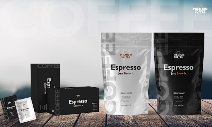 do coffee packaging, stand up pouch, tea labels and bag design
