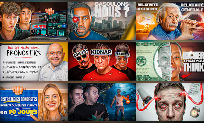 make you an amazing youtube thumbnail design or miniature