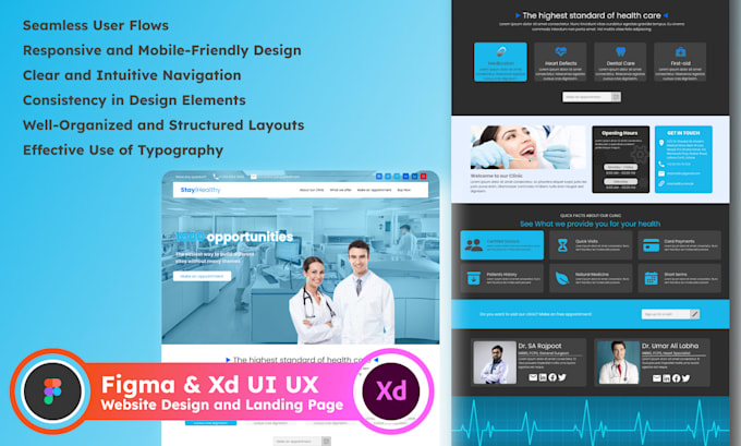Design landing page, ui ux design in figma by Shoukat_ali_raj | Fiverr