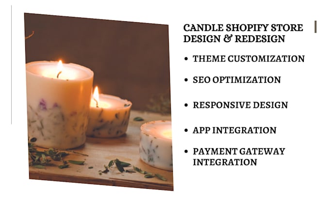 design highly lucrative candle shopify store candle website candle dropshipping