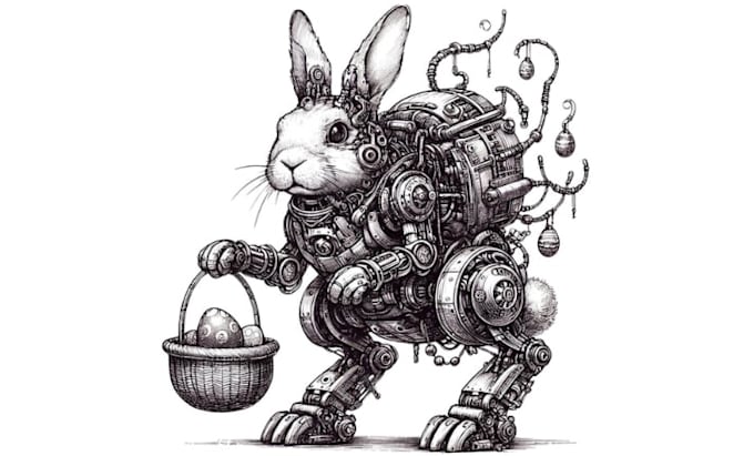 draw a steampunk robot