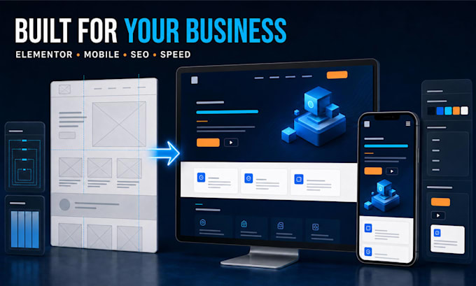 convert html or an existing website to wordpress elementor