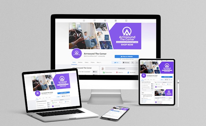 Do facebook business page setup fan page create banner and cover page ...