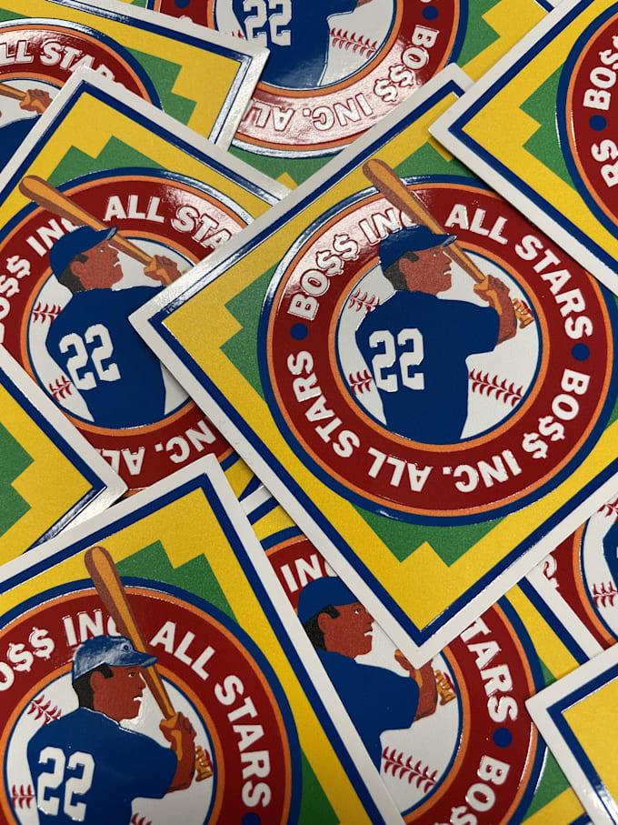 Uv Raised Color Sticker Print custom texturized uv stickers by Bossincofficial | Fiverr
