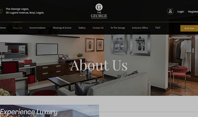 design a stunning squarespace hotel website, booking, SEO with squarespace