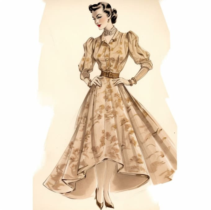 Draw fashion illustration or sketch and design collections by ...