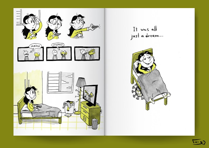 draw a cartoon comic for you