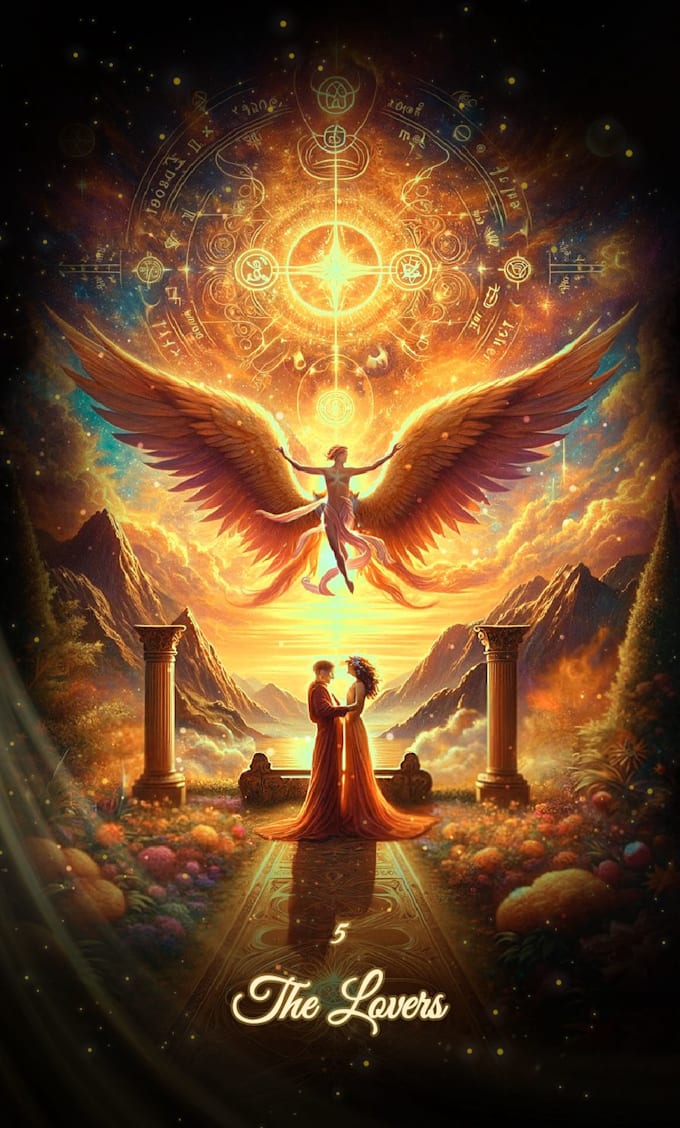 draw tarot playing cards, digital art or any illustration