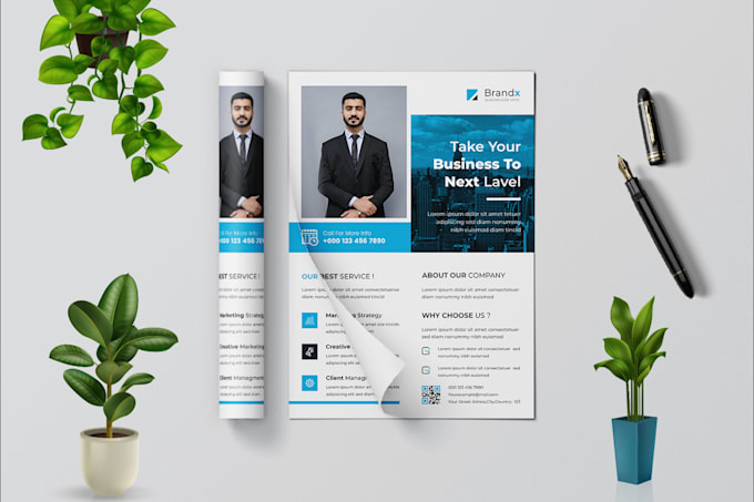 custom adobe illustrator flyer design editable and print ready